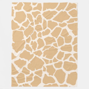 Giraffe Print Fleece Blanket