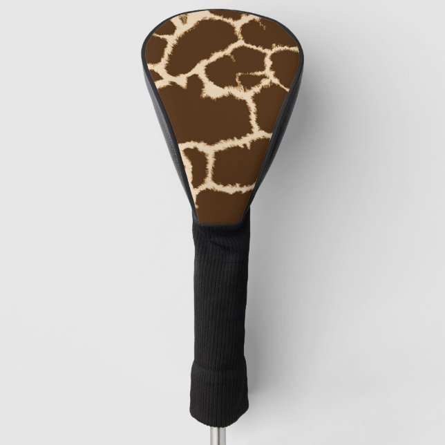 Giraffe Print Golf Head Cover (Front)