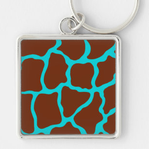 Giraffe Print Keychain