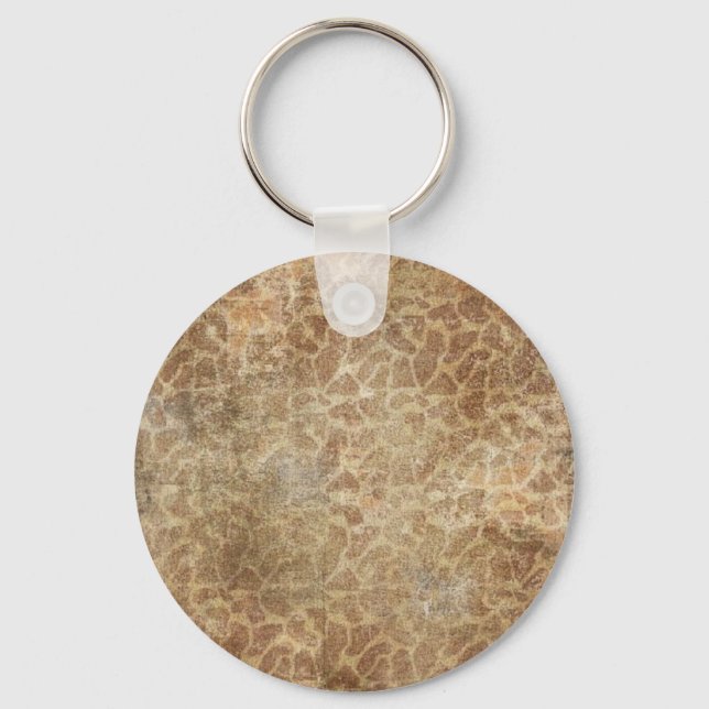 giraffe print keychain (Front)