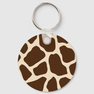 Giraffe Print Keychain