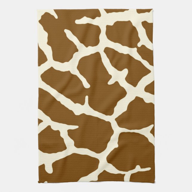 Giraffe Print Kitchen Towel (Vertical)