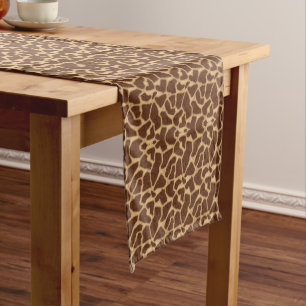 Giraffe Print Long Table Runner