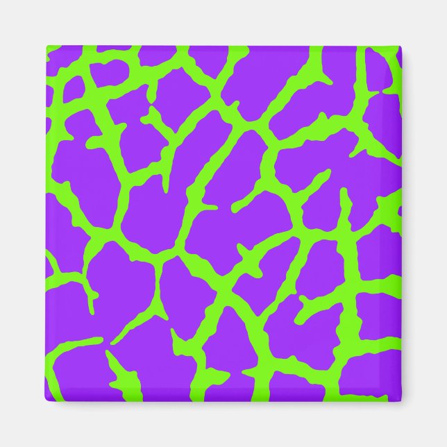Giraffe Print Mint Amethyst Magnet (Front)