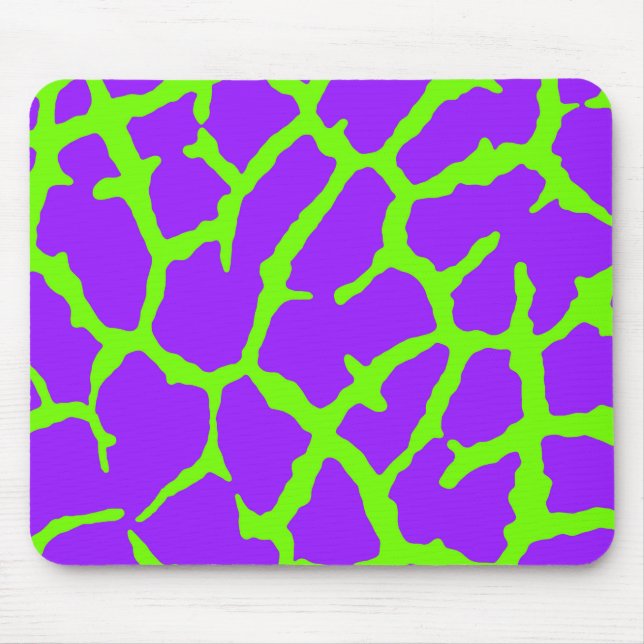 Giraffe Print Mint Amethyst Mouse Pad (Front)