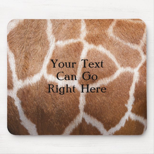 Giraffe Print Mousepad (Front)