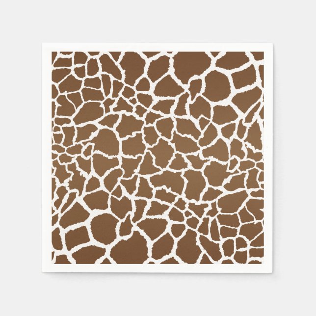 Giraffe print napkin (Front)