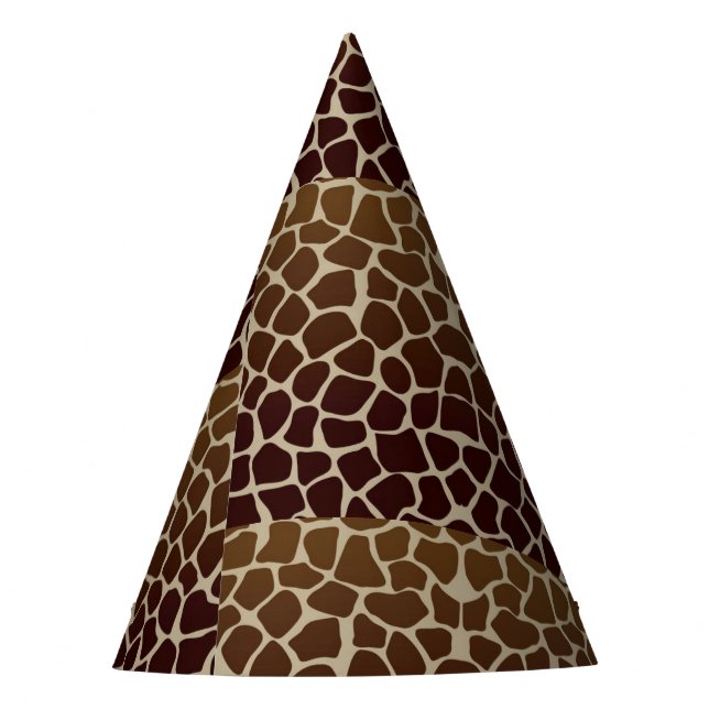 Giraffe Print Party Hat (Front)