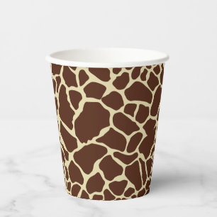 Giraffe Print Party Paper Cups