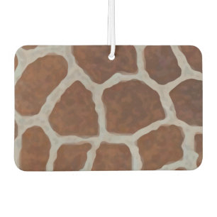 Giraffe Print Pattern Background Car Air Freshener