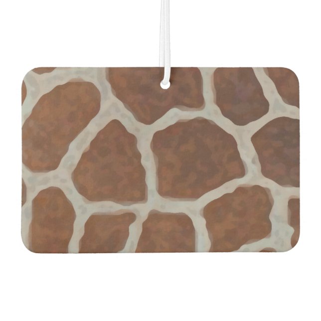 Giraffe Print Pattern Background Car Air Freshener (Front)