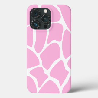 Giraffe Print Pattern in Candy Pink. iPhone 13 Pro Case