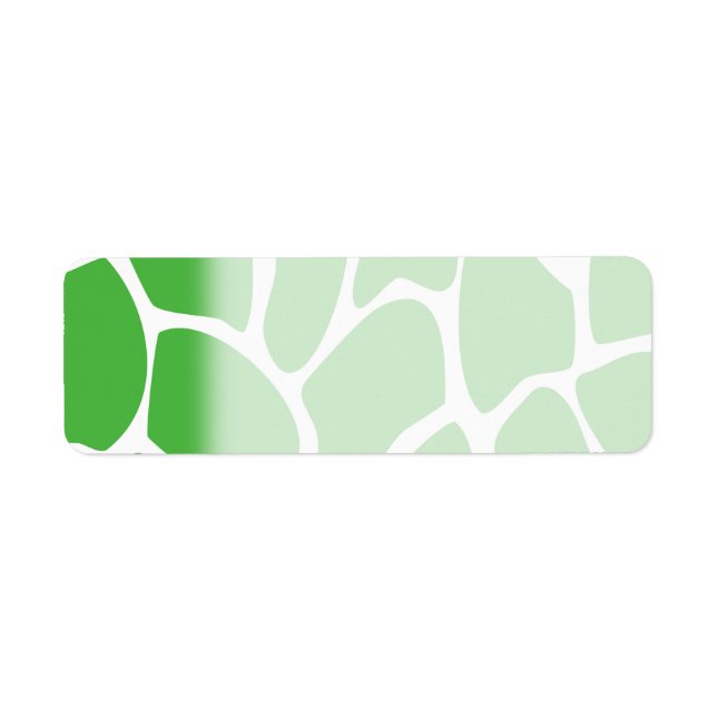 Giraffe Print Pattern in Jungle Green. (Front)