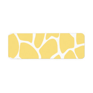 Giraffe Print Pattern in Yellow.