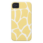 Giraffe Print Pattern in Yellow.