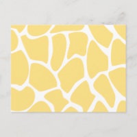 Giraffe Print Pattern in Yellow.