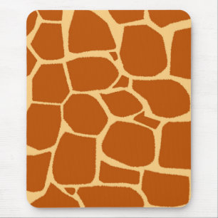 Giraffe print pattern mouse pad