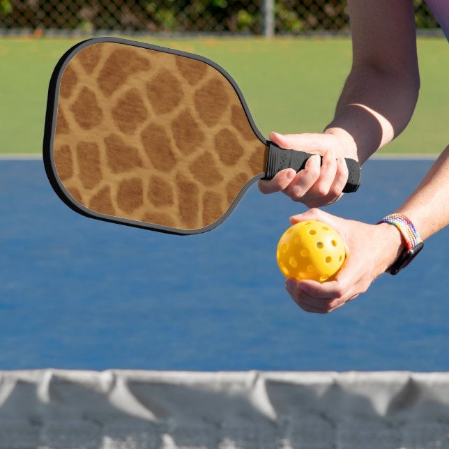 Giraffe Print Pattern Pickleball Paddle (Insitu)