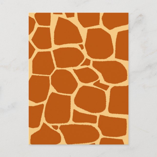 Giraffe print pattern postcard (Front)