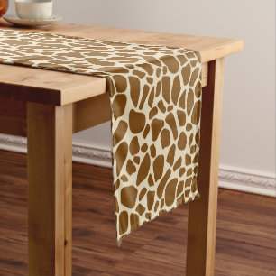 Giraffe Print Pattern Short Table Runner