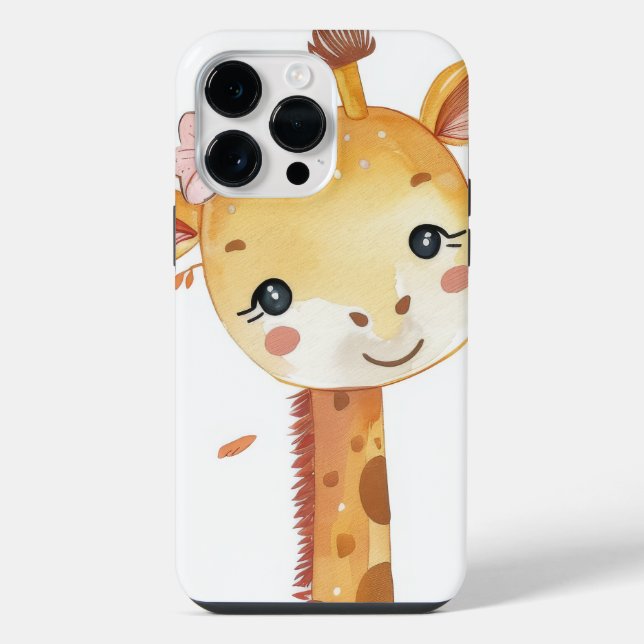 Giraffe Print Phone Case (Back)