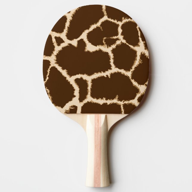 Giraffe Print Ping Pong Paddle (Back)