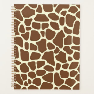 Giraffe print planner