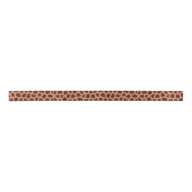 Giraffe Print Satin Ribbon (Front)