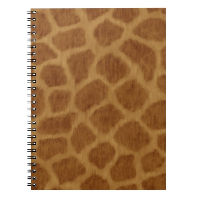 Giraffe Print Spiral Notebook (Front)