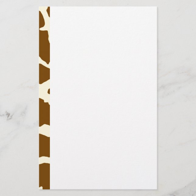 Giraffe Print Stationery (Front)