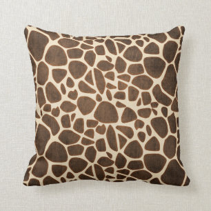 GIRAFFE PRINT THROW PILLOW