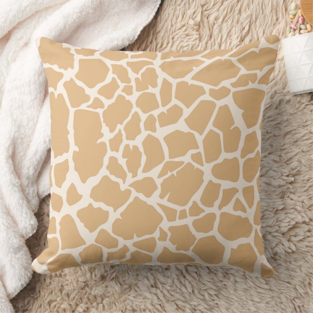 Giraffe Print Throw Pillow (Blanket)
