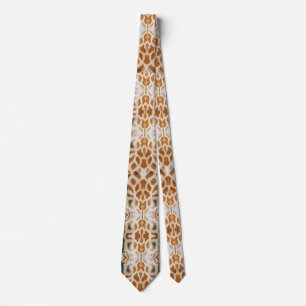 Giraffe Print Wild Animal Safari Party Neck Tie
