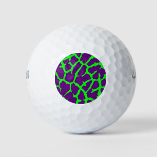 Giraffe Print Wine Lime Golf Balls