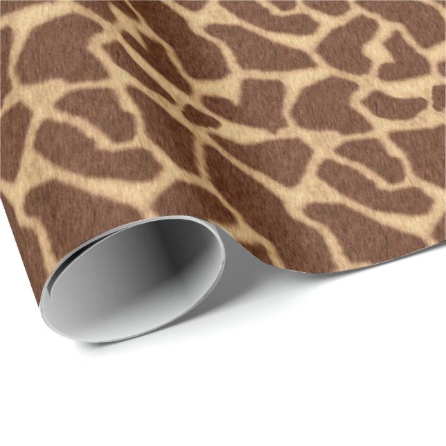 Giraffe Print Wrapping Paper (Roll Corner)