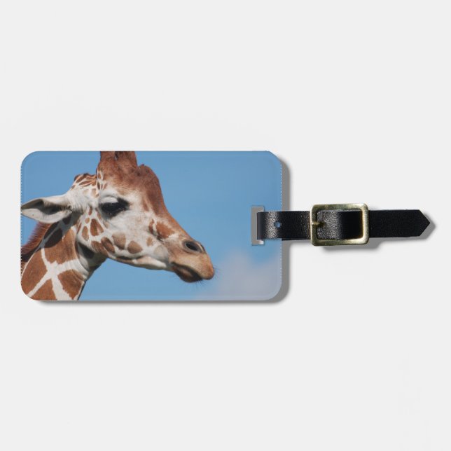 Giraffe Profile Luggage Tag (Front Horizontal)