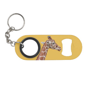 Giraffe profile mini bottle opener