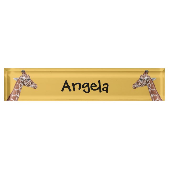 Giraffe profile nameplate (Front)