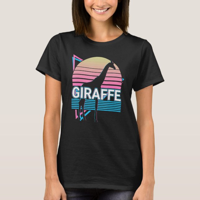 Giraffe Retro T-Shirt (Front)