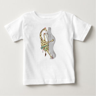 Giraffe Rock climbing Baby T-Shirt