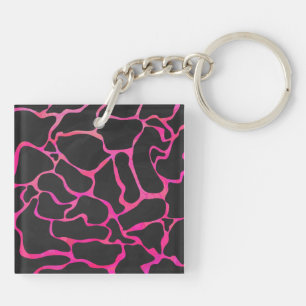 Giraffe rose chaude et noire