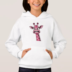 Giraffe rose du visage aigre