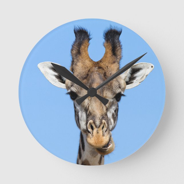 Giraffe Round Clock (Front)