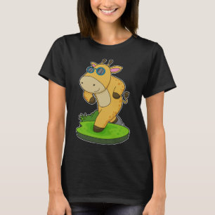 Giraffe Running Glasses T-Shirt