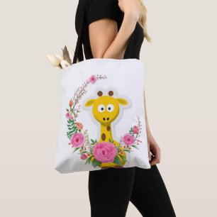 Giraffe Sac fourre-tout Floral