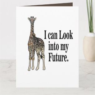 Giraffe Safari Animal Funny Birthday Card