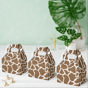 Giraffe safari animal theme  favor box