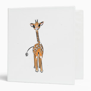 Giraffe, safari animals binder