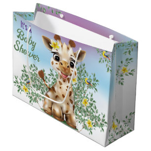Giraffe Safari Baby shower Grand sac cadeau