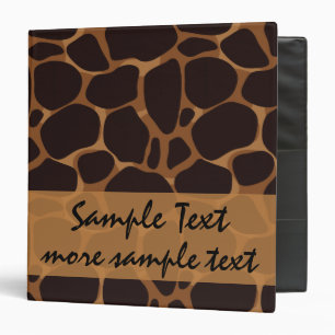 Giraffe Safari Binder
